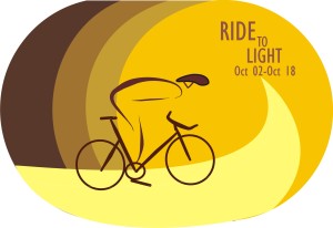 Ride to light logo